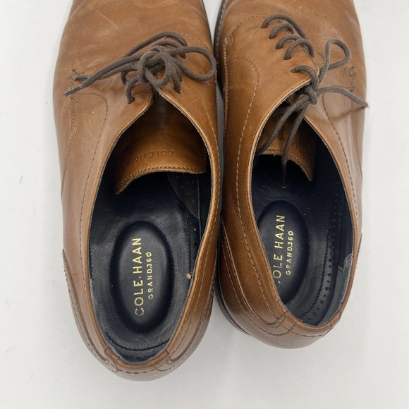 Cole Haan Johnson Oxford Grand 360 Plain Toe Dress Shoes Tan‎ Mens 11.5 M main image 10